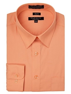 Marquis Men's Slim Fit Solid Dress Shirt