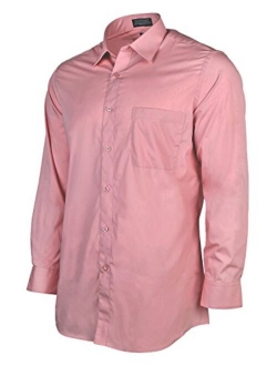 Marquis Men's Slim Fit Solid Dress Shirt