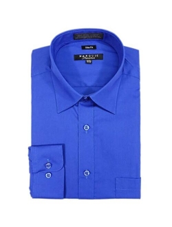 Marquis Men's Slim Fit Solid Dress Shirt