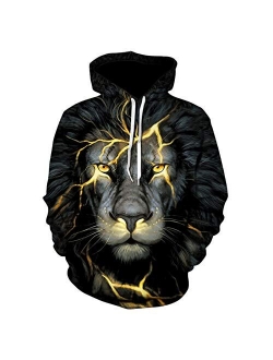 Volanic Unisex 3D Graphic Printed Hoodie Pullover Sweatshirt