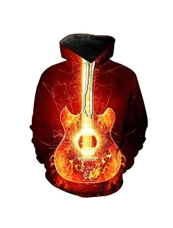 Volanic Unisex 3D Graphic Printed Hoodie Pullover Sweatshirt