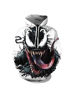 TAKUSHI HF Unisex Fashion Galaxy 3D Graphic Printed Pullover Hoodies Hooded Sweatshirts