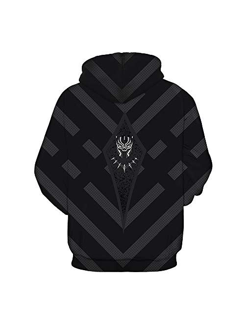 TAKUSHI HF Unisex Fashion Galaxy 3D Graphic Printed Pullover Hoodies Hooded Sweatshirts