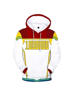 Rain Boku No Hero Academia Hoodie 3D Graphic Printed Hooded Pullover Sweatshirt