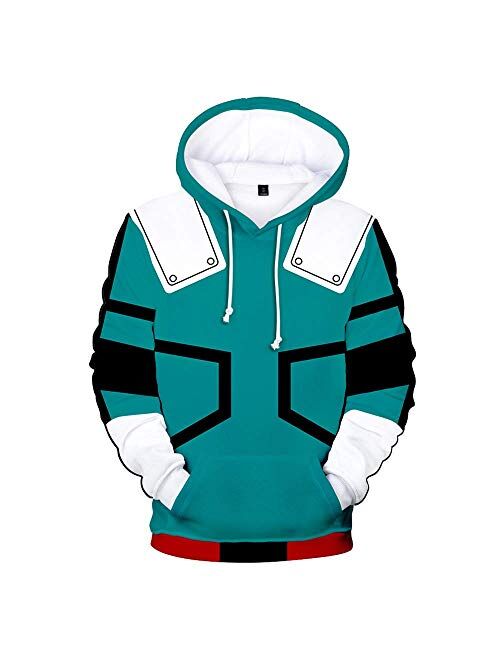 Rain Boku No Hero Academia Hoodie 3D Graphic Printed Hooded Pullover Sweatshirt