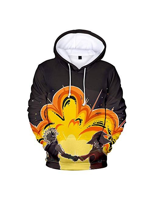 Rain Boku No Hero Academia Hoodie 3D Graphic Printed Hooded Pullover Sweatshirt