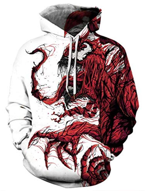 Unisex Realistic 3D Graphic Printed Stylish Teens Sweatshirt Hoodie for Men Women