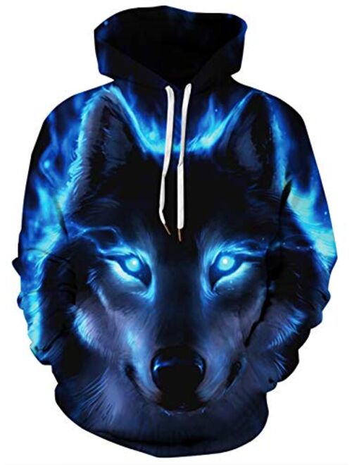 Unisex Realistic 3D Graphic Printed Stylish Teens Sweatshirt Hoodie for Men Women