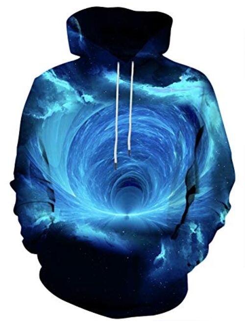 Syaimn Unisex 3D Graphic Printed Hoodies Casual Workout Hoodie Sweater Sweatshirt