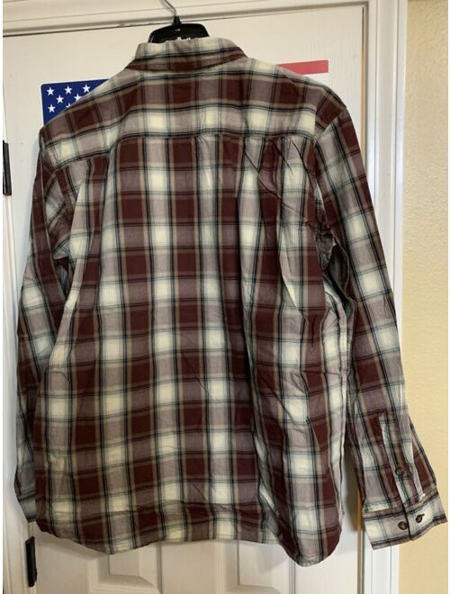 Carhartt Red Plaid Button Front Relaxed Fit Shirt Mens Large New With Tags