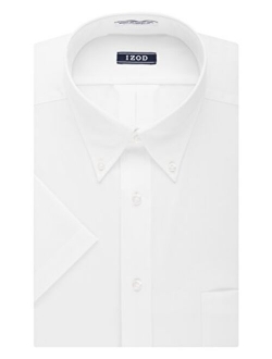 Men's Regular Fit Short Sleeve Solid Dress Shirt