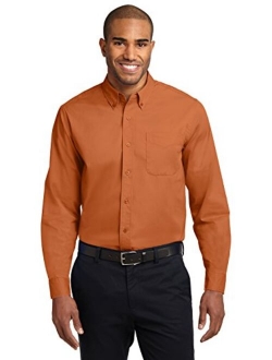 Port Authority Easy Care Men Dress Shirts Long Sleeve Regular Extended Tall Sizes