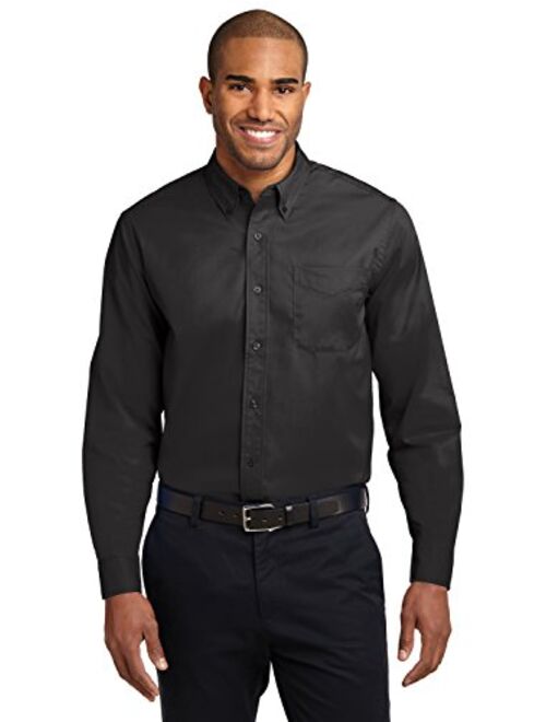 Port Authority Easy Care Men Dress Shirts Long Sleeve Regular Extended Tall Sizes