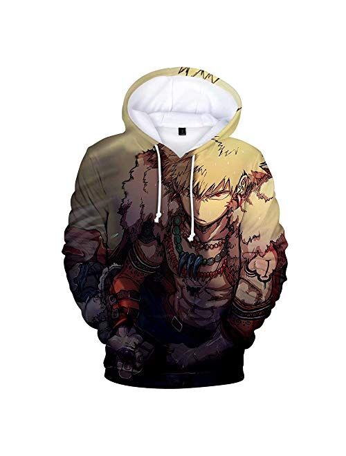 Boku No Hero Academia Hoodie 3D Graphic Printed Hooded Pullover Sweatshirt