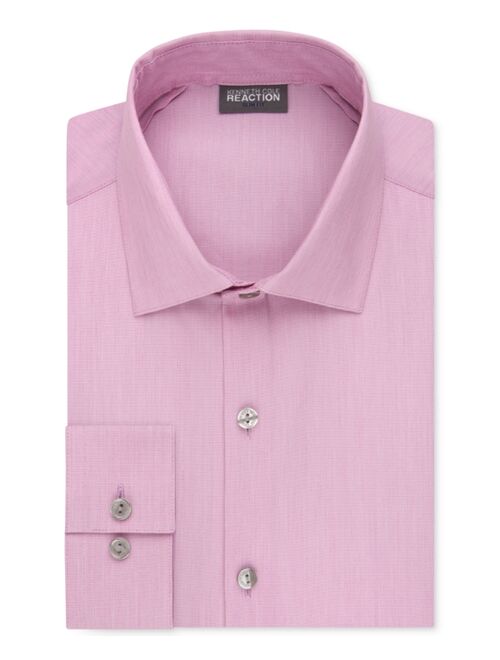 Kenneth Cole Reaction Slim-Fit Techni-Cole Flex Collar Solid Long Sleeve Dress Shirt