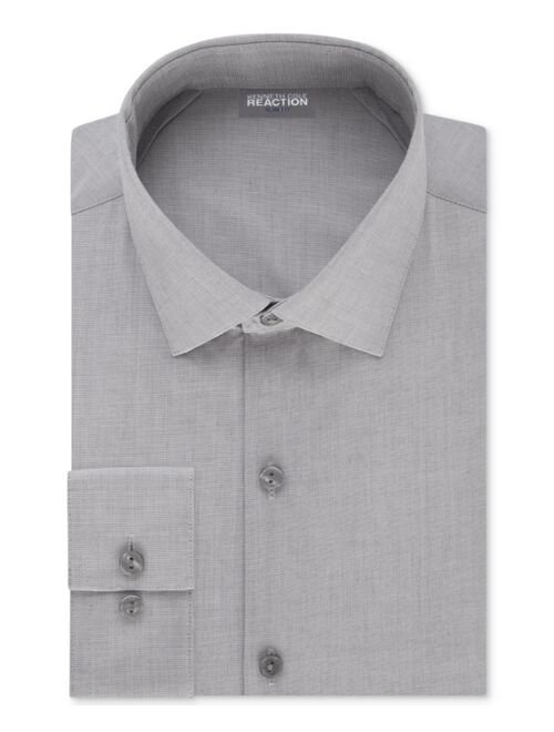 Kenneth Cole Reaction Slim-Fit Techni-Cole Flex Collar Solid Long Sleeve Dress Shirt