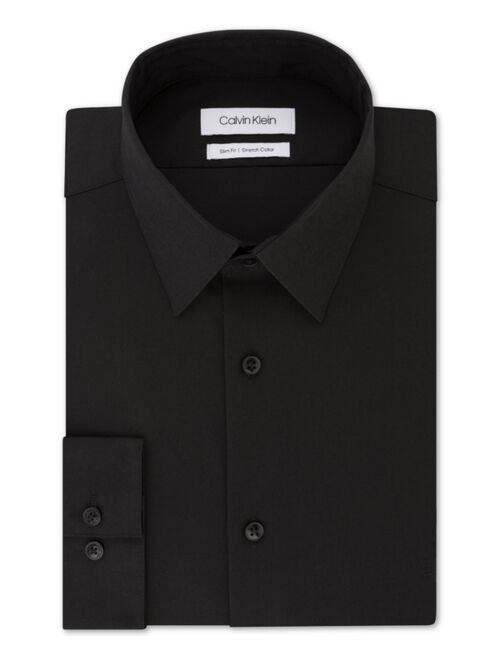 Calvin Klein Men's Slim-Fit Stretch Flex Collar Long Sleeve Dress Shirt