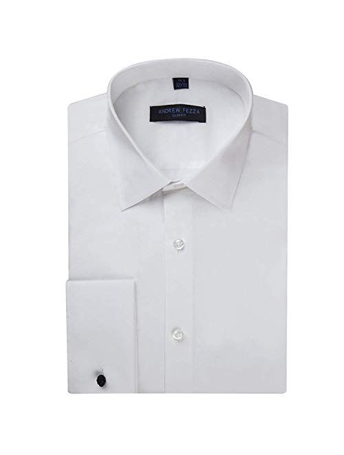 Andrew Fezza Men's Slim Fit Barrel Cuff & French Cuff Dress Shirt - Many Colors