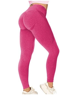 TSUTAYA Seamless Leggings High Waisted Women's Yoga Pants Workout Stretchy Vital Activewear Tummy Control Leggings