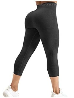 TSUTAYA Seamless Leggings High Waisted Women's Yoga Pants Workout Stretchy Vital Activewear Tummy Control Leggings