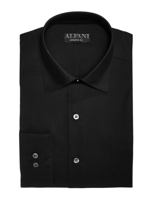 AlfaTech by Alfani Men's Solid Classic/Regular Fit Dress Shirt, Created for Macy's