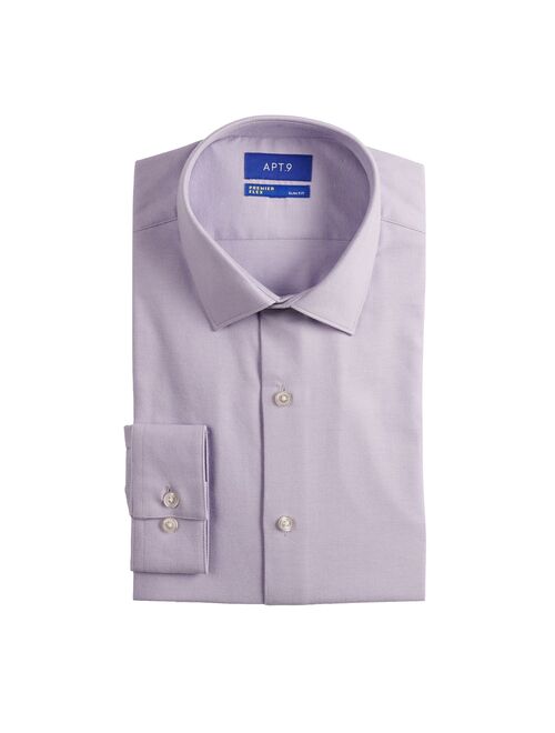 Men's Apt. 9 Premier Flex Slim-Fit Spread-Collar Long Sleeve Dress Shirt