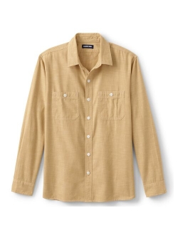 Traditional-Fit Chambray Work Shirt