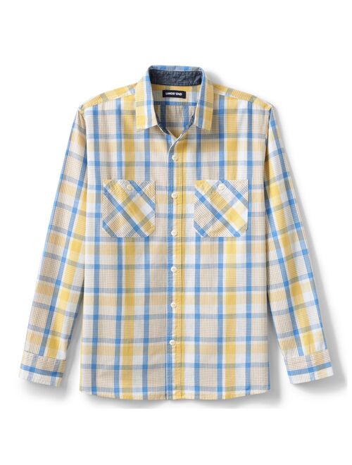 Men's Lands' End Traditional-Fit Chambray Work Shirt