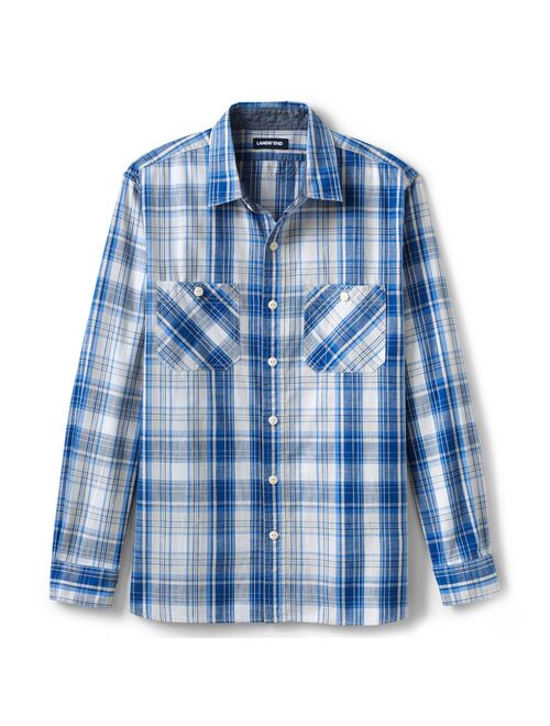 Men's Lands' End Traditional-Fit Chambray Work Shirt