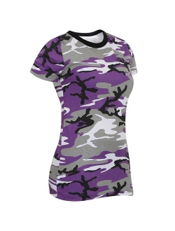 Womens City Camo Longer T-shirt 5759 - S