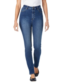 Woman Within Women's Plus Size Petite Perfect Straight Leg Jean Jean