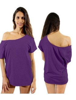 Yoga T Shirts Yoga Tops for Women Off Shoulder Yoga Outfits