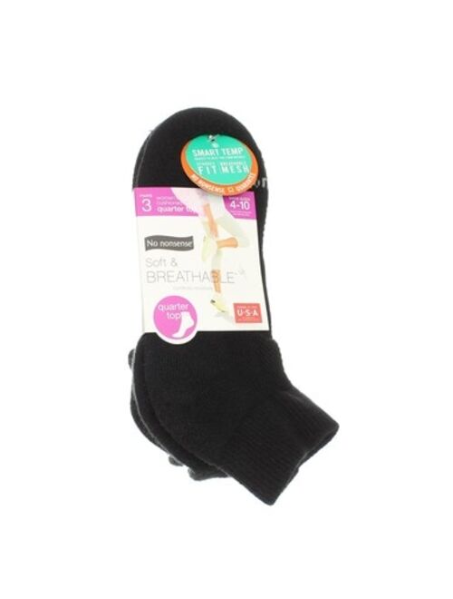 Socks - Soft & Breathable Black Ventilated 3-Count (Pack of 3)