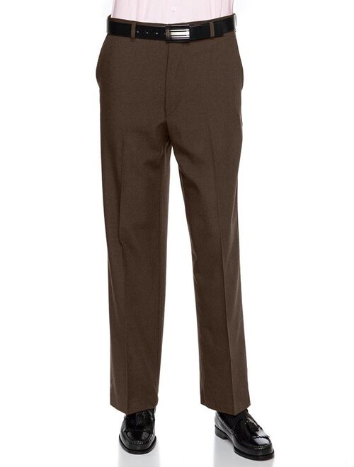 RGM Mens Flat Front Poly Wool Dress Pant