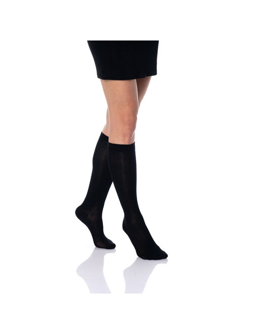 Over The Calf Socks for Men and Women Black 3 PAIRS Boot Socks Size 9-11