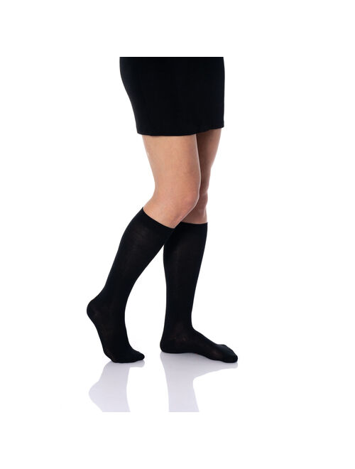 Over The Calf Socks for Men and Women Black 3 PAIRS Boot Socks Size 9-11