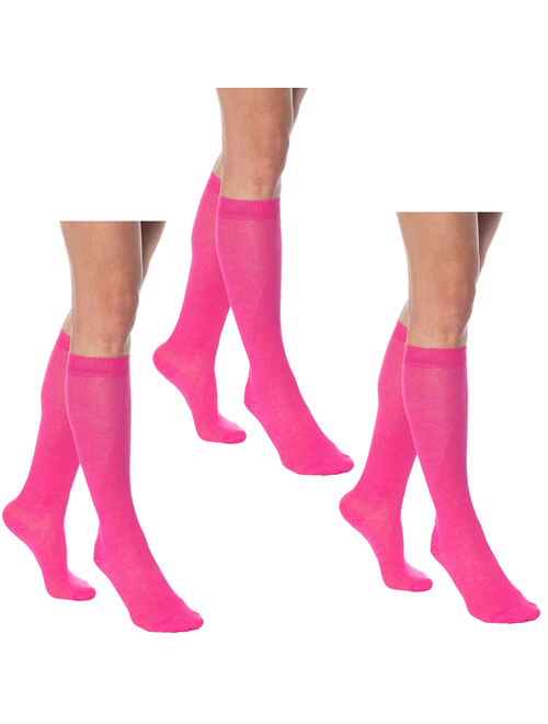 Over The Calf Socks for Men and Women Black 3 PAIRS Boot Socks Size 9-11