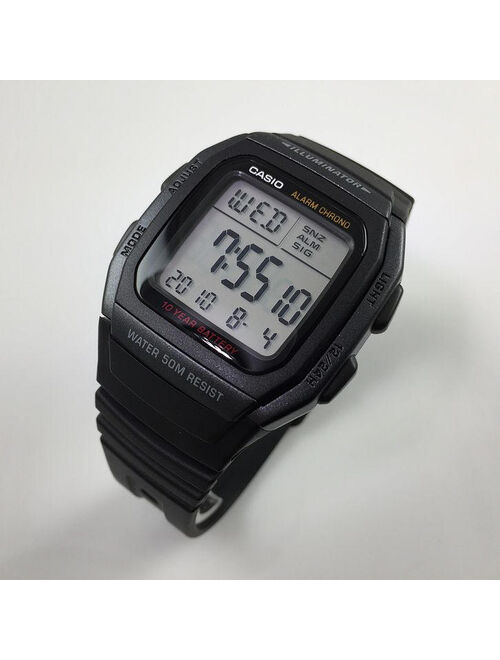 Casio Men's Sport Digital Watch, Black W96H-1BV