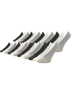 Womens Foot Liner Socks, 24 Pairs No Show, Invisible Lightweight Bulk Pack Wholesale (24 Pairs Mixed - Black/White/Gray)