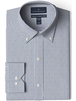 Amazon Brand - Buttoned Down Men's Tailored Fit Button Collar Pattern Dress Shirt