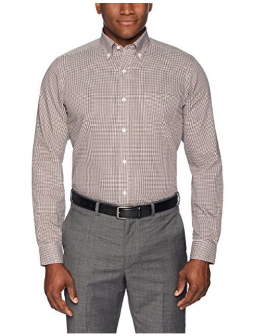 Amazon Brand - Buttoned Down Men's Tailored Fit Button Collar Pattern Dress Shirt