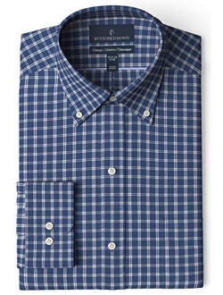 Amazon Brand - Buttoned Down Men's Classic Fit Button Collar Pattern Dress Shirt