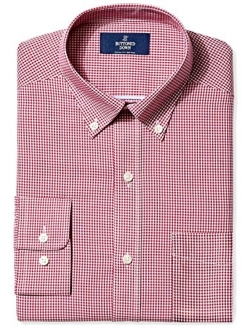 Amazon Brand - Buttoned Down Men's Classic Fit Button Collar Pattern Dress Shirt