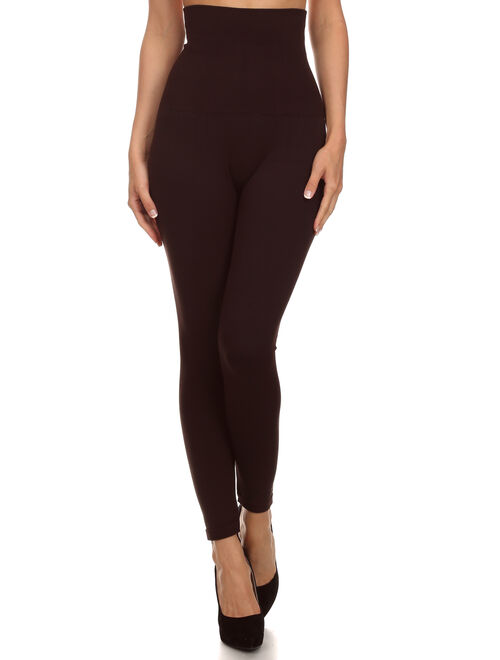 Style Clad High Waist Compression Leggings (Jade Green, One Size)