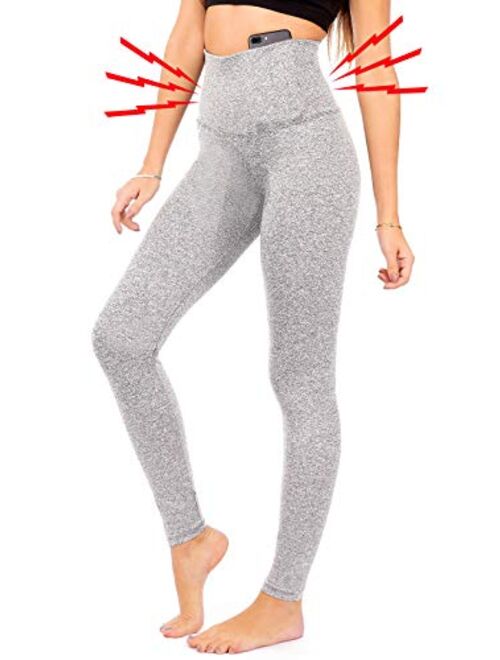 Dear Sparkle  Thick High Waist Compression Leggings Postpartum Belly Band Pants Plus Size (S8)