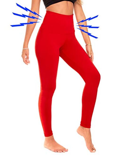 Dear Sparkle  Thick High Waist Compression Leggings Postpartum Belly Band Pants Plus Size (S8)