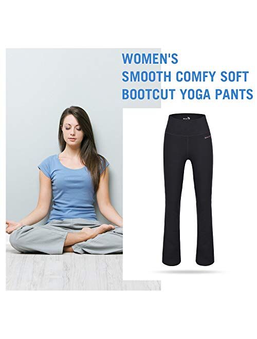 Buy BALEAF Women's Cotton Bootcut Yoga Pants Butter Soft High