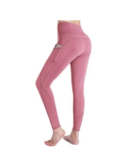 G4Free High Waist Yoga Pants with Pockets Leggings for Women Tummy Control Yoga Tights Running Workout Pants Pockets