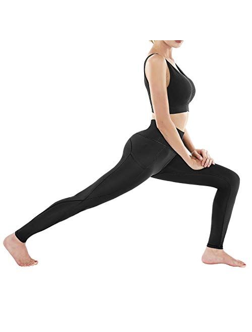 G4Free High Waist Yoga Pants with Pockets Leggings for Women Tummy Control Yoga Tights Running Workout Pants Pockets