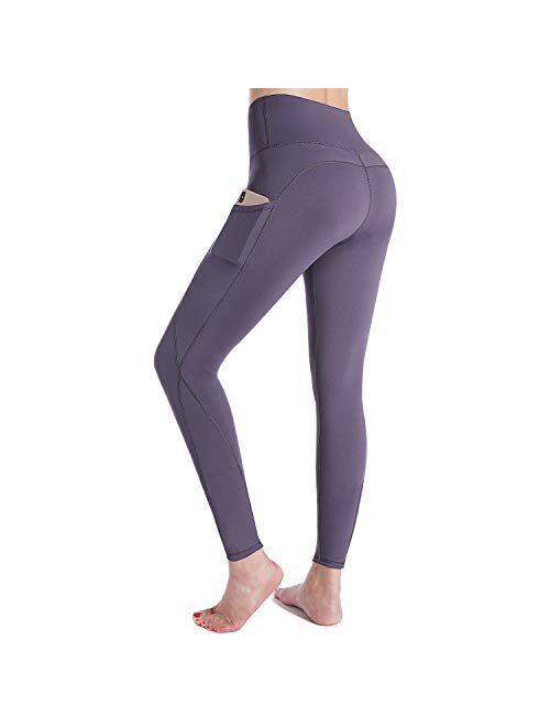 G4Free High Waist Yoga Pants with Pockets Leggings for Women Tummy Control Yoga Tights Running Workout Pants Pockets